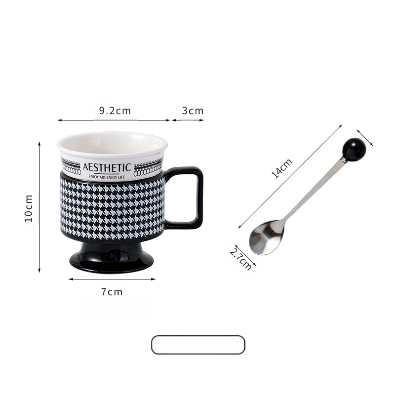 Keraamiline kruus kontorikohvitass kerge luksuslik tipptasemel keraamiline tass hobusejalakujulise prantsuse pokaal kingitusena