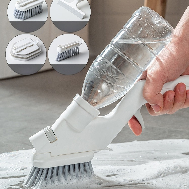 Többfunkciós konyhai tisztítókefe készlet Prés vízpermet csempe kefe ablaktörlő rés szivacs törlőkendő gyári generáció