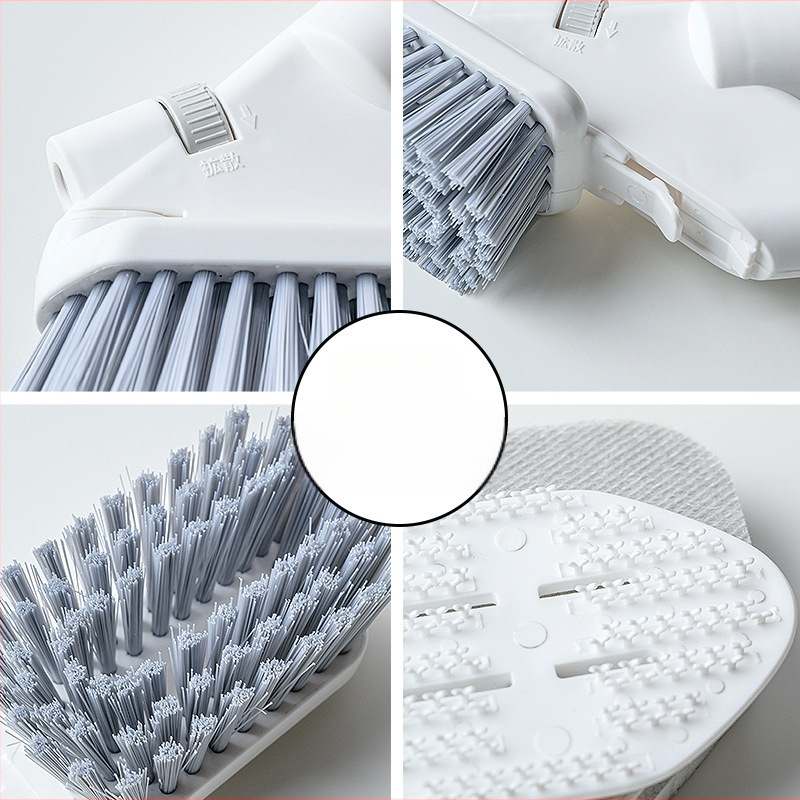 Többfunkciós konyhai tisztítókefe készlet Prés vízpermet csempe kefe ablaktörlő rés szivacs törlőkendő gyári generáció