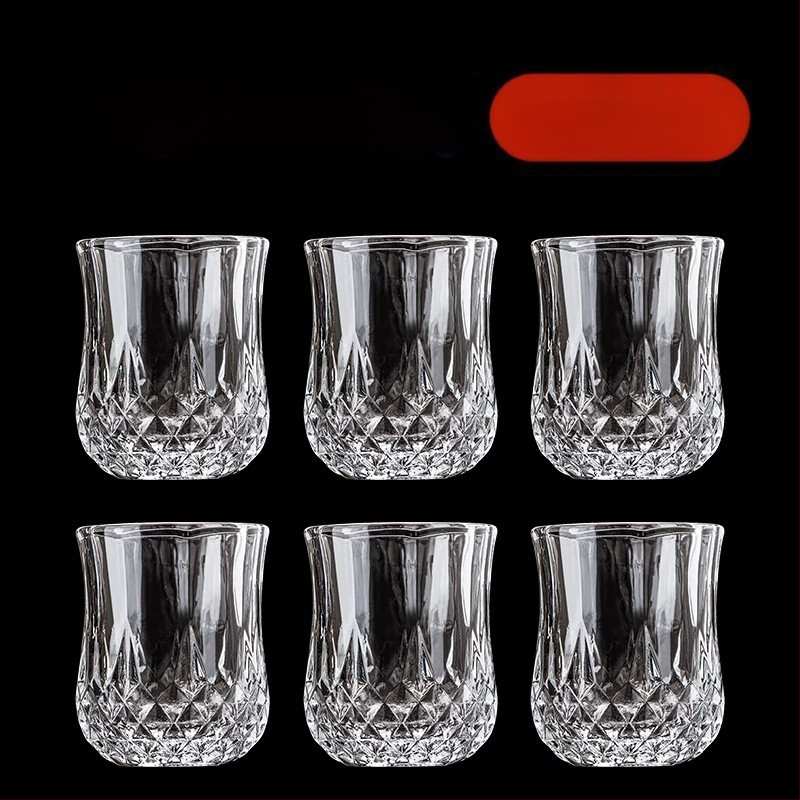 Baltojo vyno taurės, tinkančios namams, lengvos, prabangios, 50 ml, vienos arba dviejų rombo formos mažų vyno taurių, vienos taurės, vienos ir dviejų taurių, vyno taurės, tinkančios namams