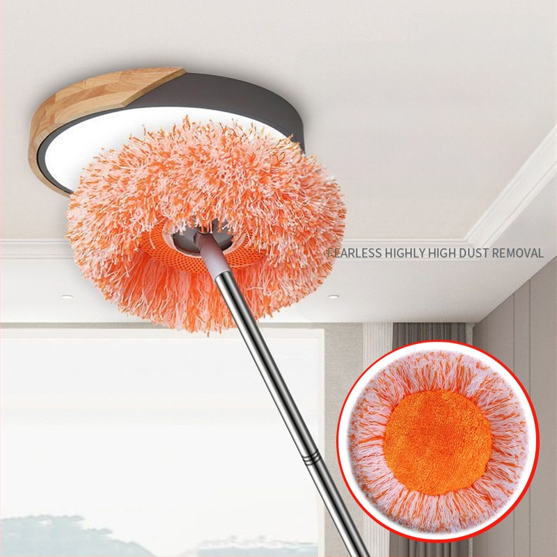 Multifunkcionális napraforgó teleszkópos felmosó háztartási egy vontatással tiszta portisztító mennyezeti autómosó műtárgy napraforgó felmosó