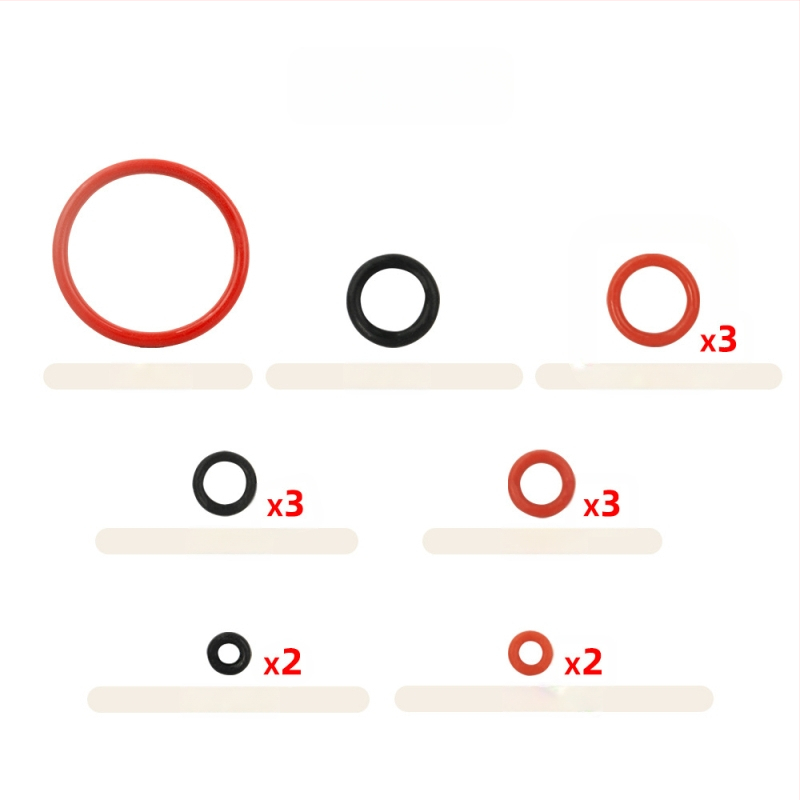 Must punane silikoonist O-tüüpi tihendusrõngas, mis ühildub Philipsi kohvimasina lahtivõtmisega, must punane ring, vastupidav silikoonrõngas
