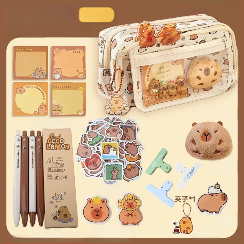 Uus Capibala pinal tüdrukutele algkooliõpilastele, uhke klapiga suure mahutavusega pinal poistele