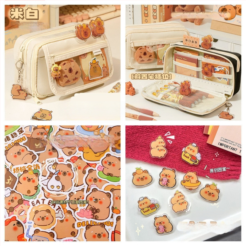 Uus Capibala pinal tüdrukutele algkooliõpilastele, uhke klapiga suure mahutavusega pinal poistele