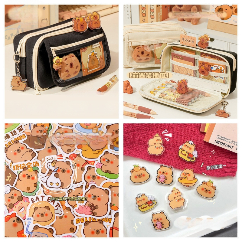 Uus Capibala pinal tüdrukutele algkooliõpilastele, uhke klapiga suure mahutavusega pinal poistele