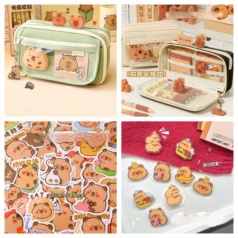 Uus Capibala pinal tüdrukutele algkooliõpilastele, uhke klapiga suure mahutavusega pinal poistele