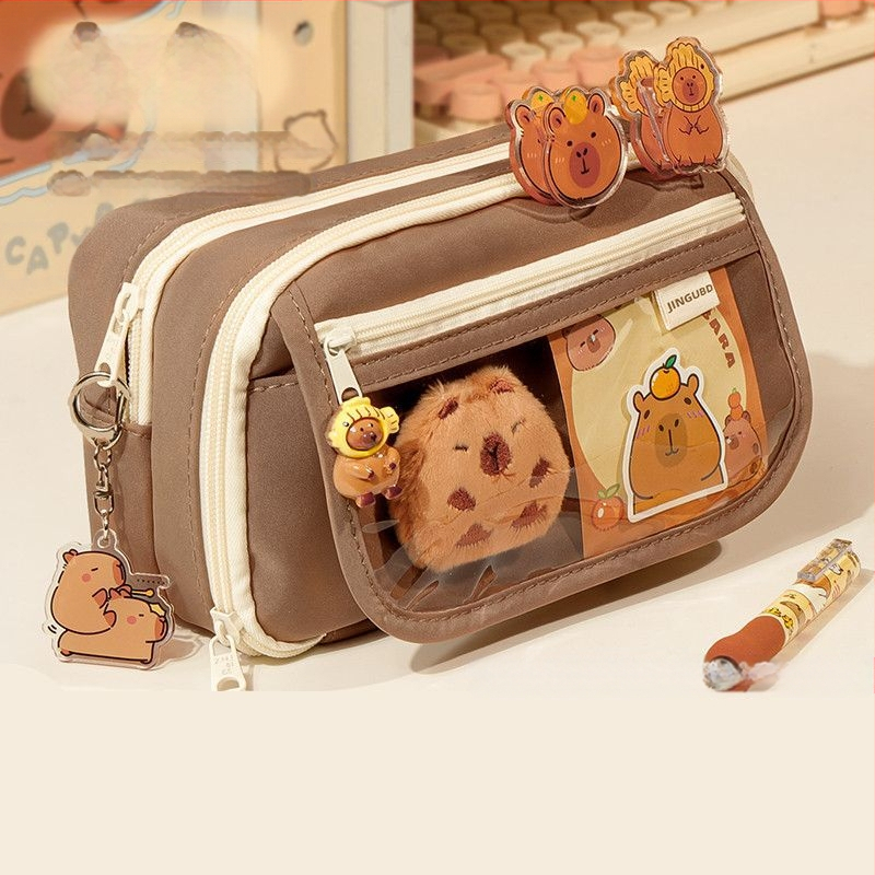 Uus Capibala pinal tüdrukutele algkooliõpilastele, uhke klapiga suure mahutavusega pinal poistele