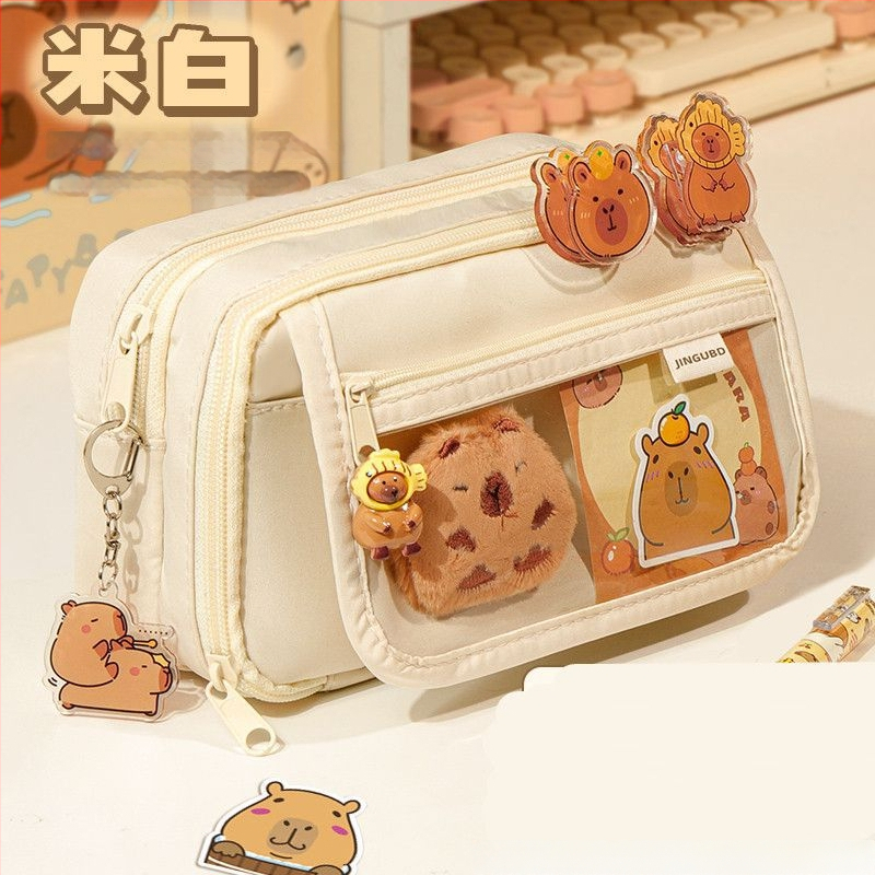 Uus Capibala pinal tüdrukutele algkooliõpilastele, uhke klapiga suure mahutavusega pinal poistele