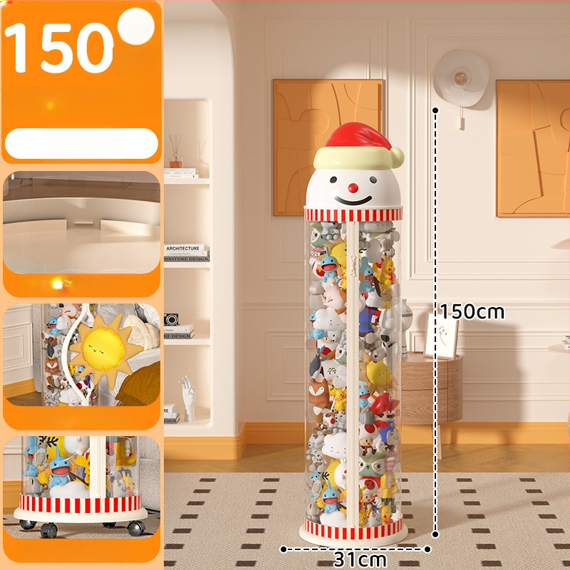 Užtrauktuku užsegama didelės talpos lėlių laikymo statinė vaikams, pliušinis žaislas, permatomas krepšelis, lėlių laikymo statinė