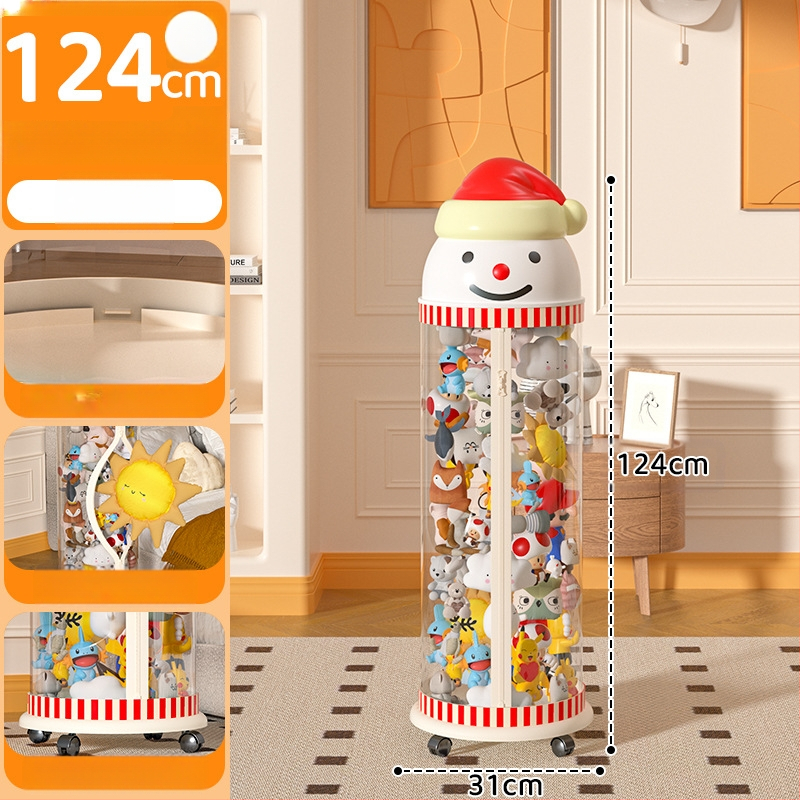 Užtrauktuku užsegama didelės talpos lėlių laikymo statinė vaikams, pliušinis žaislas, permatomas krepšelis, lėlių laikymo statinė