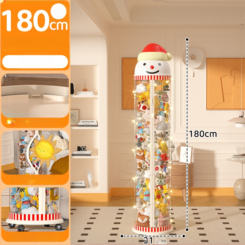 Užtrauktuku užsegama didelės talpos lėlių laikymo statinė vaikams, pliušinis žaislas, permatomas krepšelis, lėlių laikymo statinė