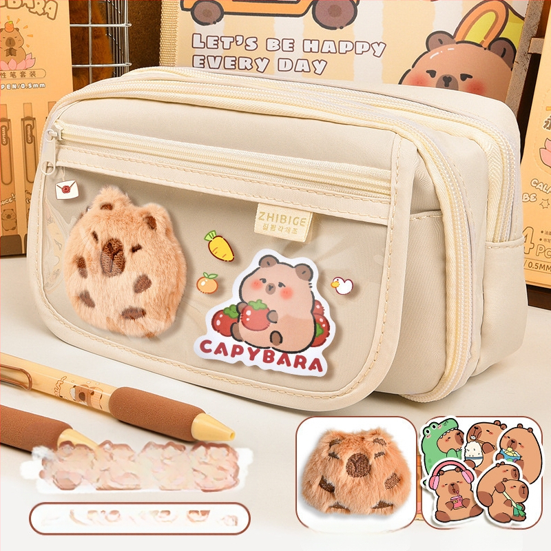 Калъф за моливи Capi Bar за жени с висока стойност Yan, голям капацитет, чанта за канцеларски материали за начално училище, чанта за моливи за деца в гимназията и момчета