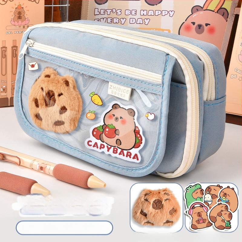 Калъф за моливи Capi Bar за жени с висока стойност Yan, голям капацитет, чанта за канцеларски материали за начално училище, чанта за моливи за деца в гимназията и момчета