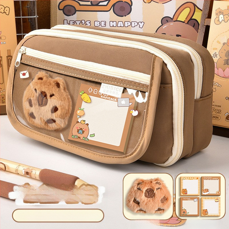 Калъф за моливи Capi Bar за жени с висока стойност Yan, голям капацитет, чанта за канцеларски материали за начално училище, чанта за моливи за деца в гимназията и момчета