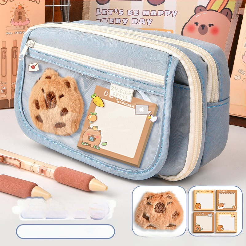 Калъф за моливи Capi Bar за жени с висока стойност Yan, голям капацитет, чанта за канцеларски материали за начално училище, чанта за моливи за деца в гимназията и момчета