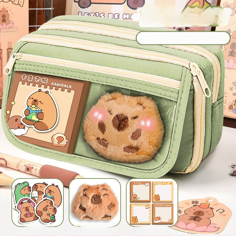 Калъф за моливи Capi Bar за жени с висока стойност Yan, голям капацитет, чанта за канцеларски материали за начално училище, чанта за моливи за деца в гимназията и момчета