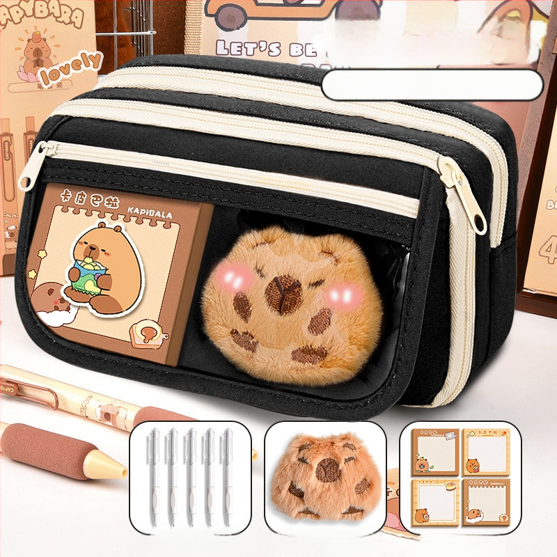 Калъф за моливи Capi Bar за жени с висока стойност Yan, голям капацитет, чанта за канцеларски материали за начално училище, чанта за моливи за деца в гимназията и момчета