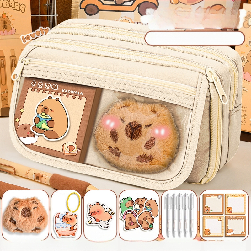 Калъф за моливи Capi Bar за жени с висока стойност Yan, голям капацитет, чанта за канцеларски материали за начално училище, чанта за моливи за деца в гимназията и момчета