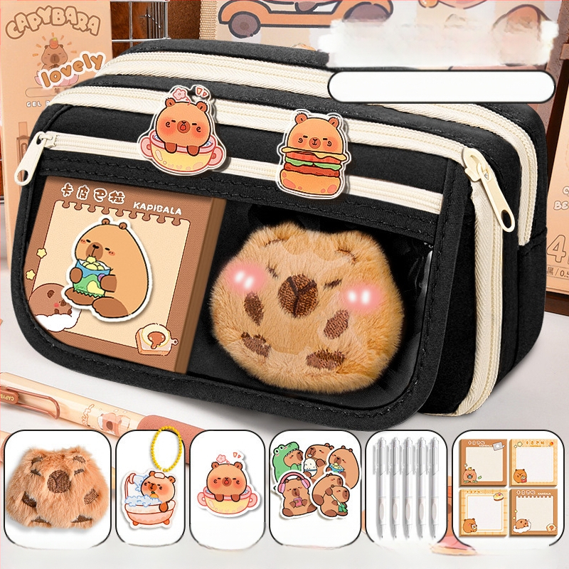 Калъф за моливи Capi Bar за жени с висока стойност Yan, голям капацитет, чанта за канцеларски материали за начално училище, чанта за моливи за деца в гимназията и момчета