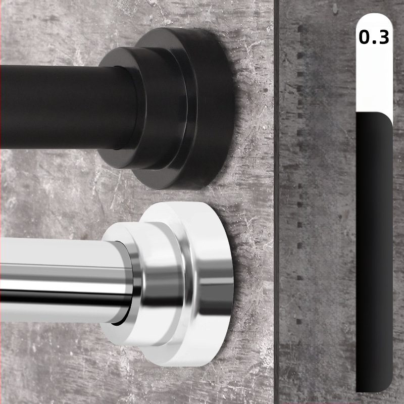 Piiriülene eksklusiivne teleskoopvarda, perforeerimata roostevabast terasest dušikardina varda, uksekardina varda, riiete kuivatusvarda, garderoobi kardinapuu ühendamiseks