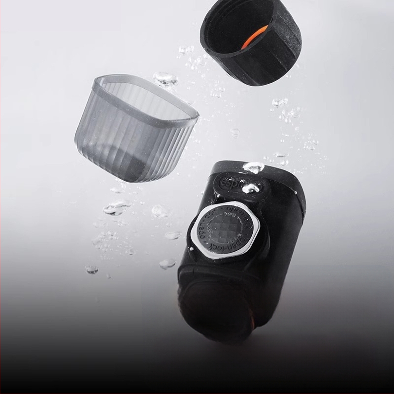 Rankomis presuotas kavos aparatas, pusiau automatinis, pneumatinis, nešiojamas, lauko kelionių kavos aparatas.