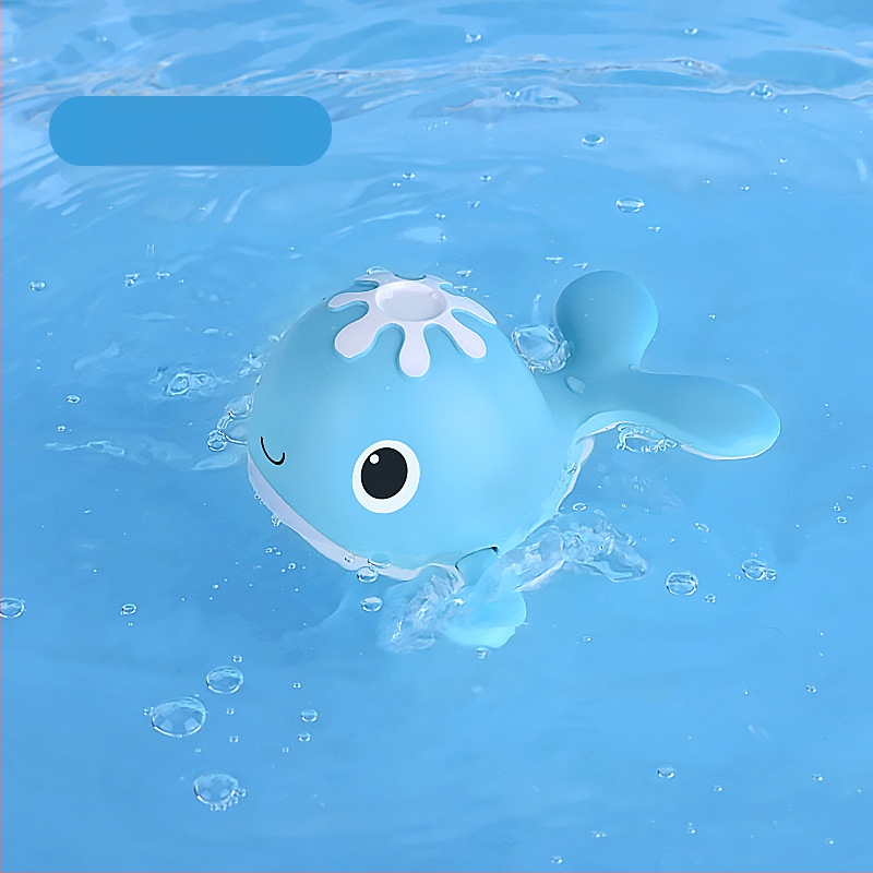 Határokon átnyúló baba felhúzható vízibálna felhúzható úszóbálna fürdőszobai mágneses horgászkészlet fürdővízi játék