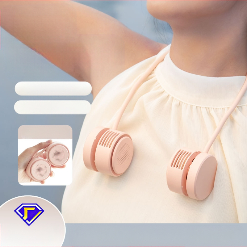 Új stílusú nyakventilátor egyszerű tömlős összecsukható töltőventilátor kültéri sportokhoz hordozható kis ventilátor