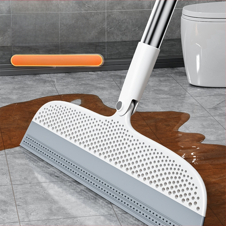 Mătură magică de uz casnic, mătură de toaletă din silicon, răzuire a podelei, mătură de baie multifuncțională, răzuire a podelei, ștergător