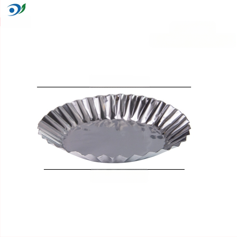 Chrizantema lempos dubuo tortas kiaušinių pyrago forma vienkartinė kepimo skardos folija aliuminio folijos puodelis ryžių pyragas ryžių pyragas desertas skardos folijos pagrindas