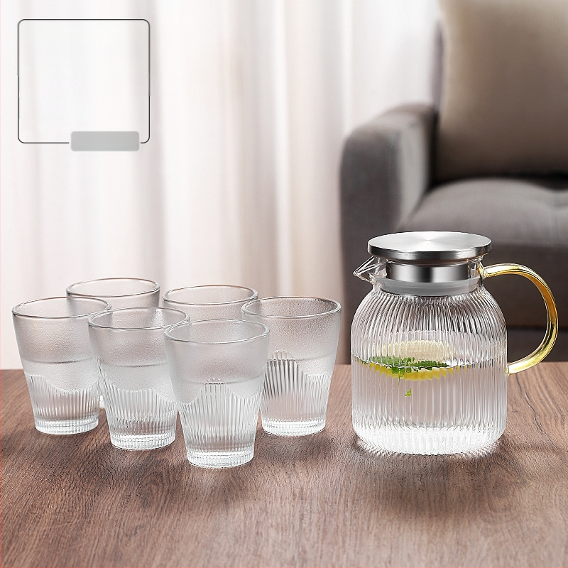 Šaltas virdulys su dideliu borosilikatinio stiklo kiekiu, vėsus virdulys, buitinis sutirštintas šaltas virdulys, atsparus aukštai temperatūrai ir karščiui, paprastas permatomas šaltas virdulys