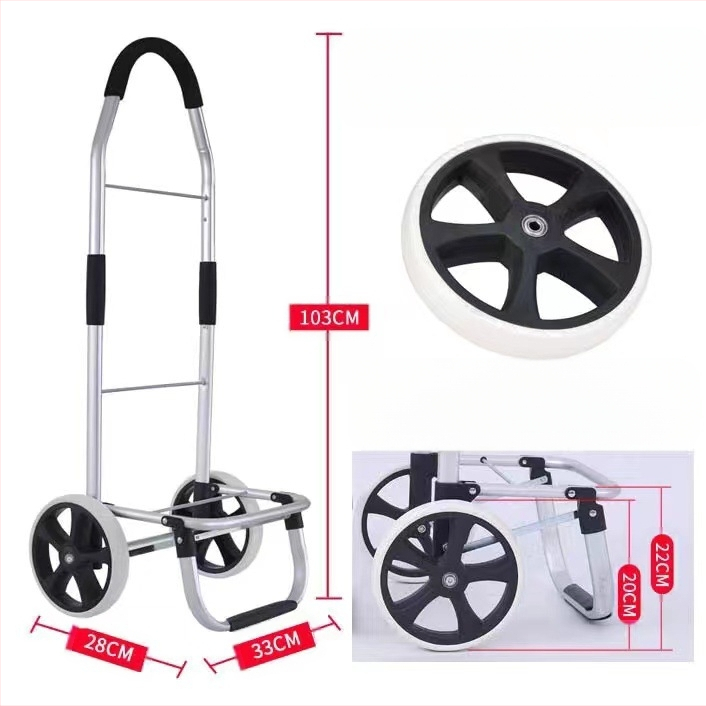 Uus alumiiniumisulamist kokkupandav ostukäru ostukäru käru ronimine kaasaskantav välistingimustes piknik