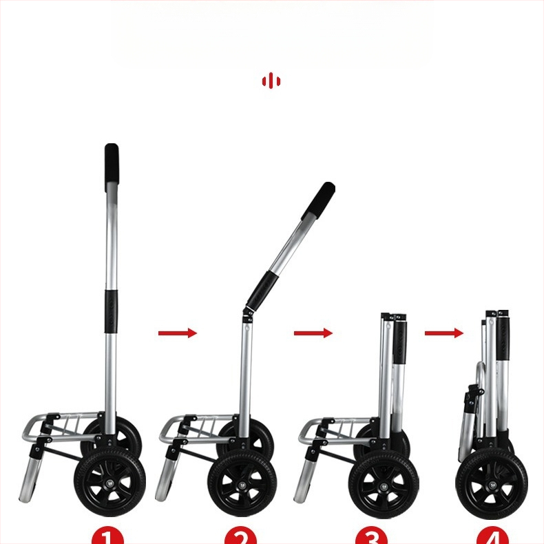 Uus alumiiniumisulamist kokkupandav ostukäru ostukäru käru ronimine kaasaskantav välistingimustes piknik