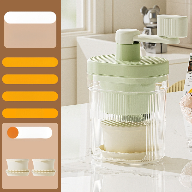 Jégborotválkozó gép, áramtalanított, kis kézi jégzúzó, háztartási kézzel hengerelt, simított homokkészítő gép, folyamatos homokjégkészítő