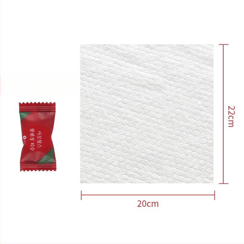 Suspaustas rankšluostis veidui, moteriškas medvilninis vienkartinis nešiojamas rankšluostis, tiesiogiai parduodamas gamykloje