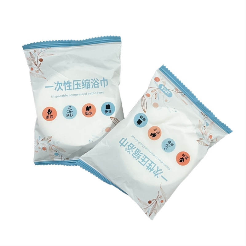 Suspaustas rankšluostis veidui, moteriškas medvilninis vienkartinis nešiojamas rankšluostis, tiesiogiai parduodamas gamykloje