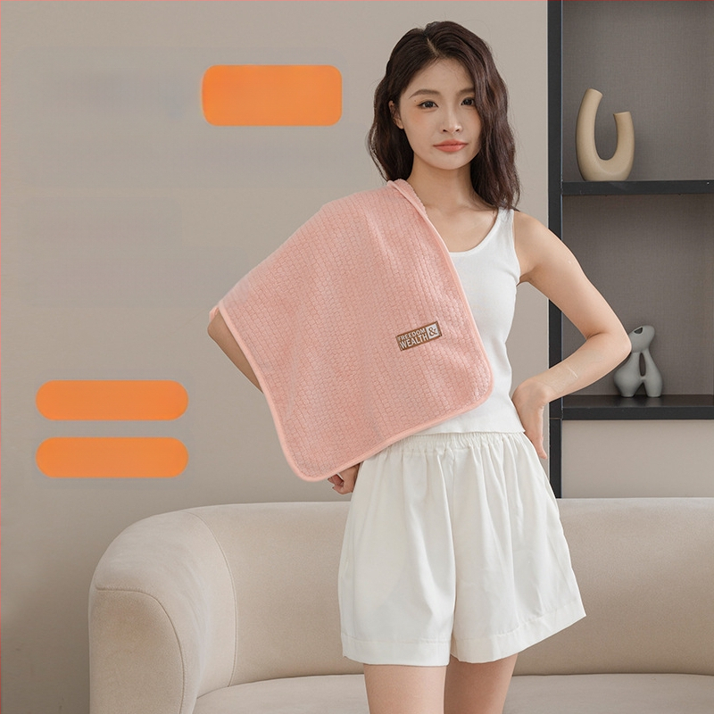 Naujas sutirštintas ypač didelis koralų vilnos kukurūzų grotelių vonios rankšluostis suaugusiems, buitinis, greitai džiūstantis, be pūkelių rankšluostis