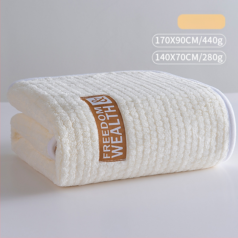 Naujas sutirštintas ypač didelis koralų vilnos kukurūzų grotelių vonios rankšluostis suaugusiems, buitinis, greitai džiūstantis, be pūkelių rankšluostis