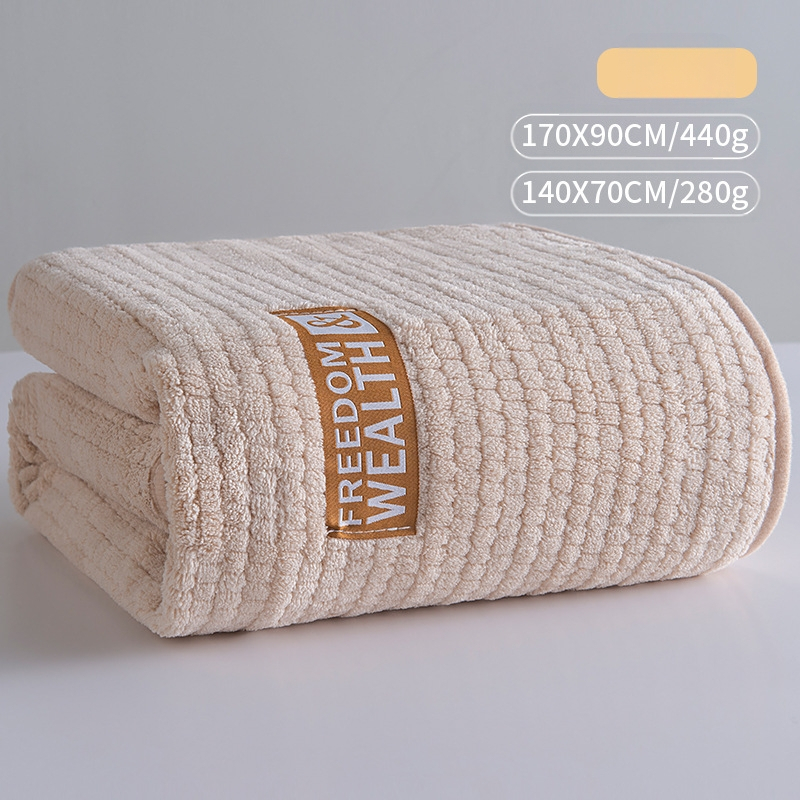 Naujas sutirštintas ypač didelis koralų vilnos kukurūzų grotelių vonios rankšluostis suaugusiems, buitinis, greitai džiūstantis, be pūkelių rankšluostis