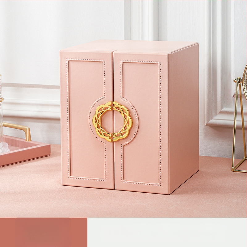 Papuošalų laikymo dėžutė Maža raudona knygų šviesa Prabangi buitinė didelės talpos daugiasluoksnė papuošalų dėžutė Auskarai ir žiedai Papuošalų dėžutė