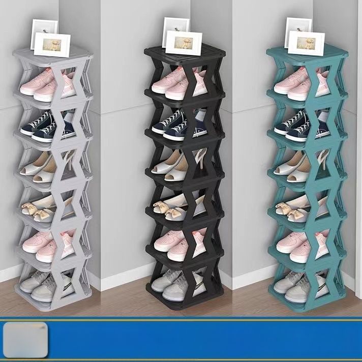 Batų lentynos sulankstoma partija paprastų batų lentynų durų koridoriaus siauros batų spintelės studentų bendrabučio sandėliavimo apdailos batų lentyna