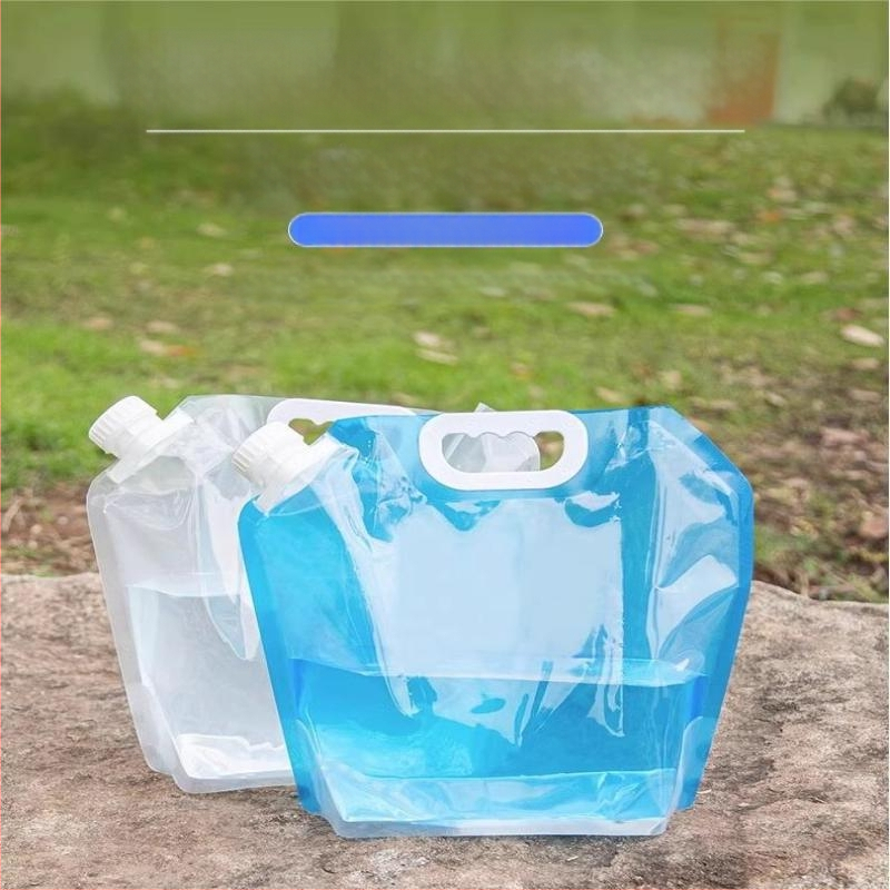 Nešiojamas sulankstomas vandens krepšys su čiaupu kempingui, plastikinis, nešiojamas, didelės talpos kibiras, vandens laikymas kelionėms