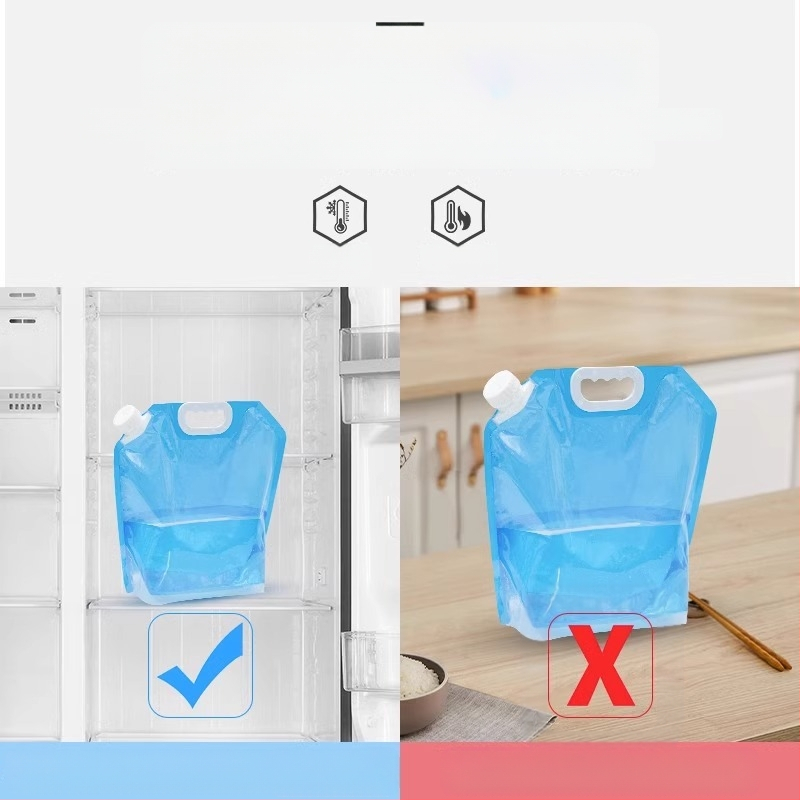 Nešiojamas sulankstomas vandens krepšys su čiaupu kempingui, plastikinis, nešiojamas, didelės talpos kibiras, vandens laikymas kelionėms