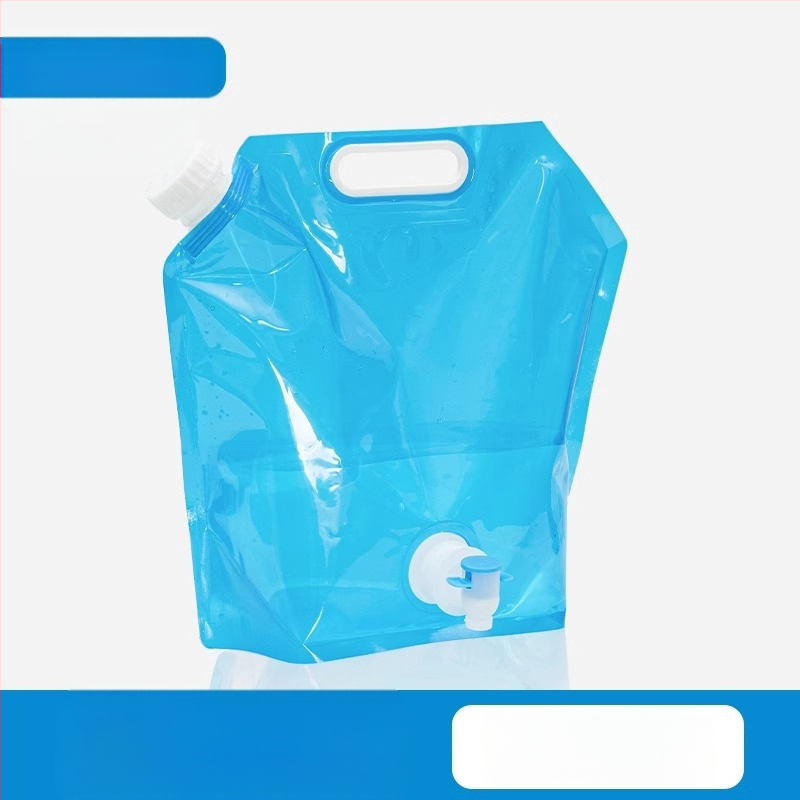 Nešiojamas sulankstomas vandens krepšys su čiaupu kempingui, plastikinis, nešiojamas, didelės talpos kibiras, vandens laikymas kelionėms