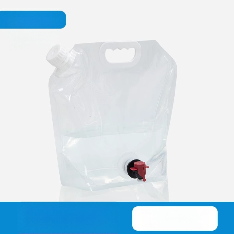 Nešiojamas sulankstomas vandens krepšys su čiaupu kempingui, plastikinis, nešiojamas, didelės talpos kibiras, vandens laikymas kelionėms