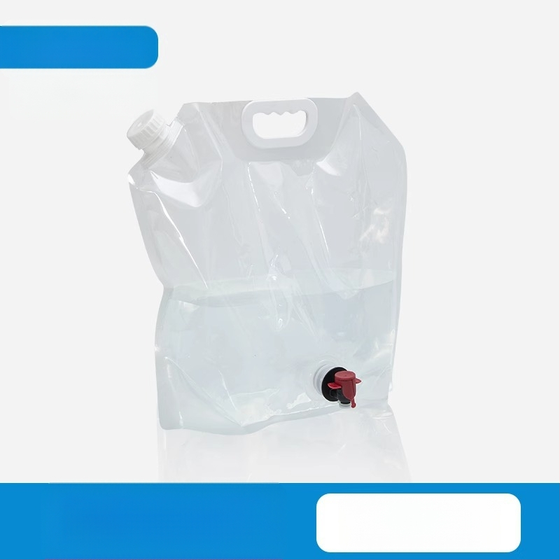 Nešiojamas sulankstomas vandens krepšys su čiaupu kempingui, plastikinis, nešiojamas, didelės talpos kibiras, vandens laikymas kelionėms