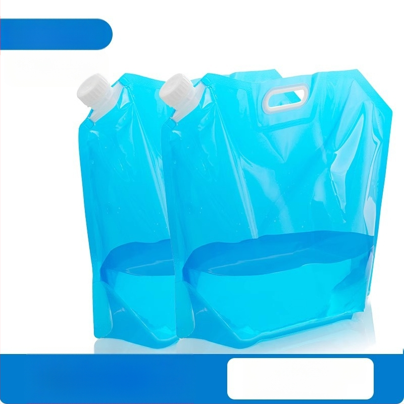 Nešiojamas sulankstomas vandens krepšys su čiaupu kempingui, plastikinis, nešiojamas, didelės talpos kibiras, vandens laikymas kelionėms