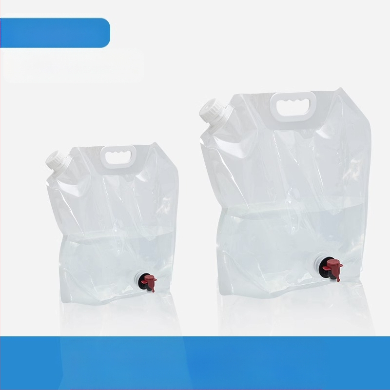 Nešiojamas sulankstomas vandens krepšys su čiaupu kempingui, plastikinis, nešiojamas, didelės talpos kibiras, vandens laikymas kelionėms