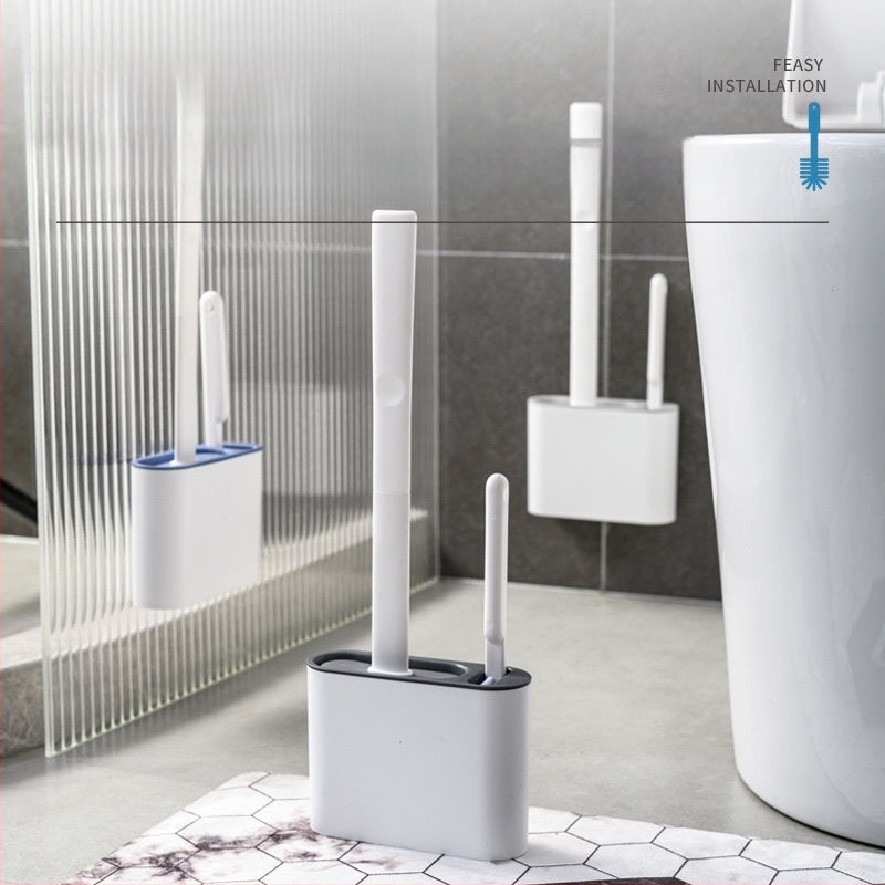 WC-kefe készlet háztartási kefe holtszög nélkül szilikon tárolás ütésmentes tisztítás multifunkcionális háztartási Hongzhi