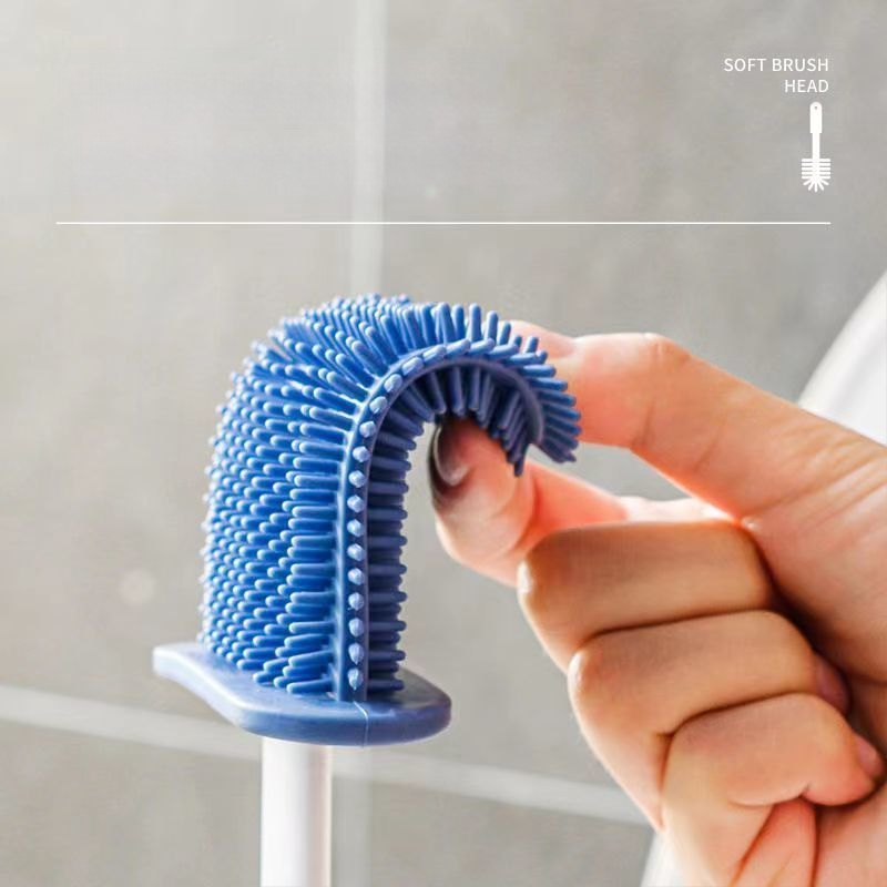WC-kefe készlet háztartási kefe holtszög nélkül szilikon tárolás ütésmentes tisztítás multifunkcionális háztartási Hongzhi