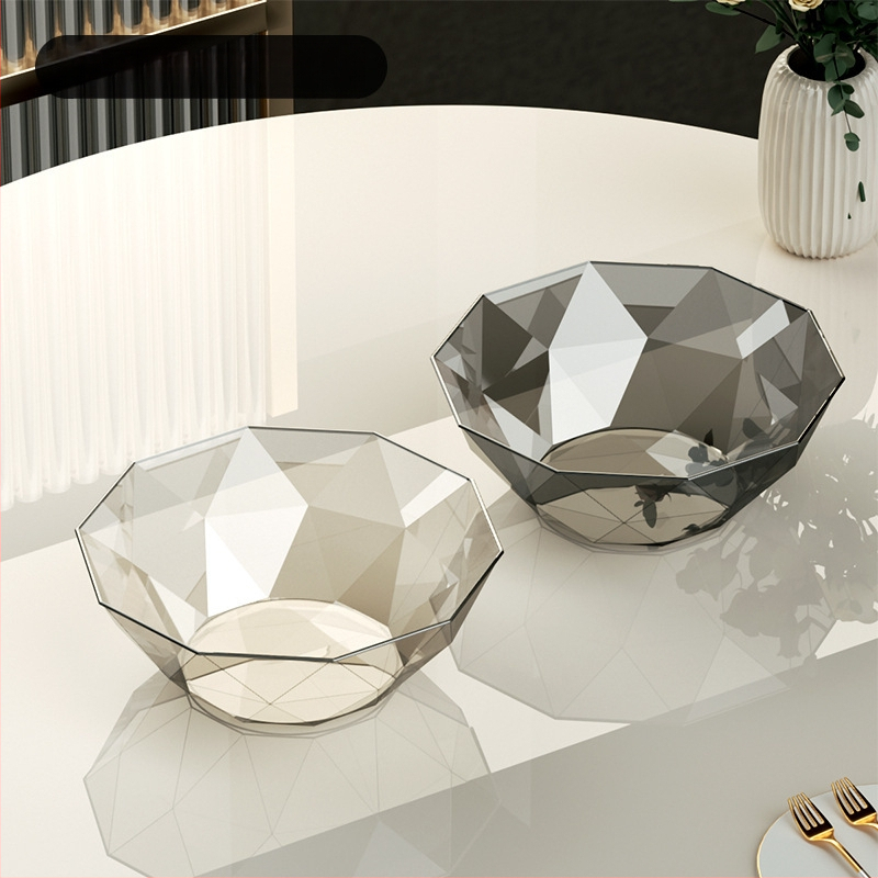 Gyümölcstál Nappali Háztartási Dohányzóasztal Gyümölcstányér 2024 Új Belépés Luxus High-end Snackek High-end Kristály Gyümölcstál Cukorka Tányér